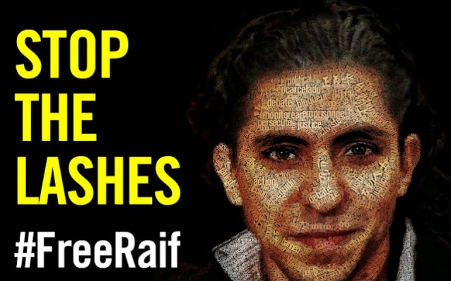 Amnesty International campaign poster for rasif Badawi