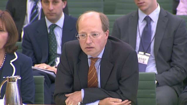 Phillip Rutnam, p;ermanent secretary at the Department of Transport before the Public accounts Committee; Still credit:BBC