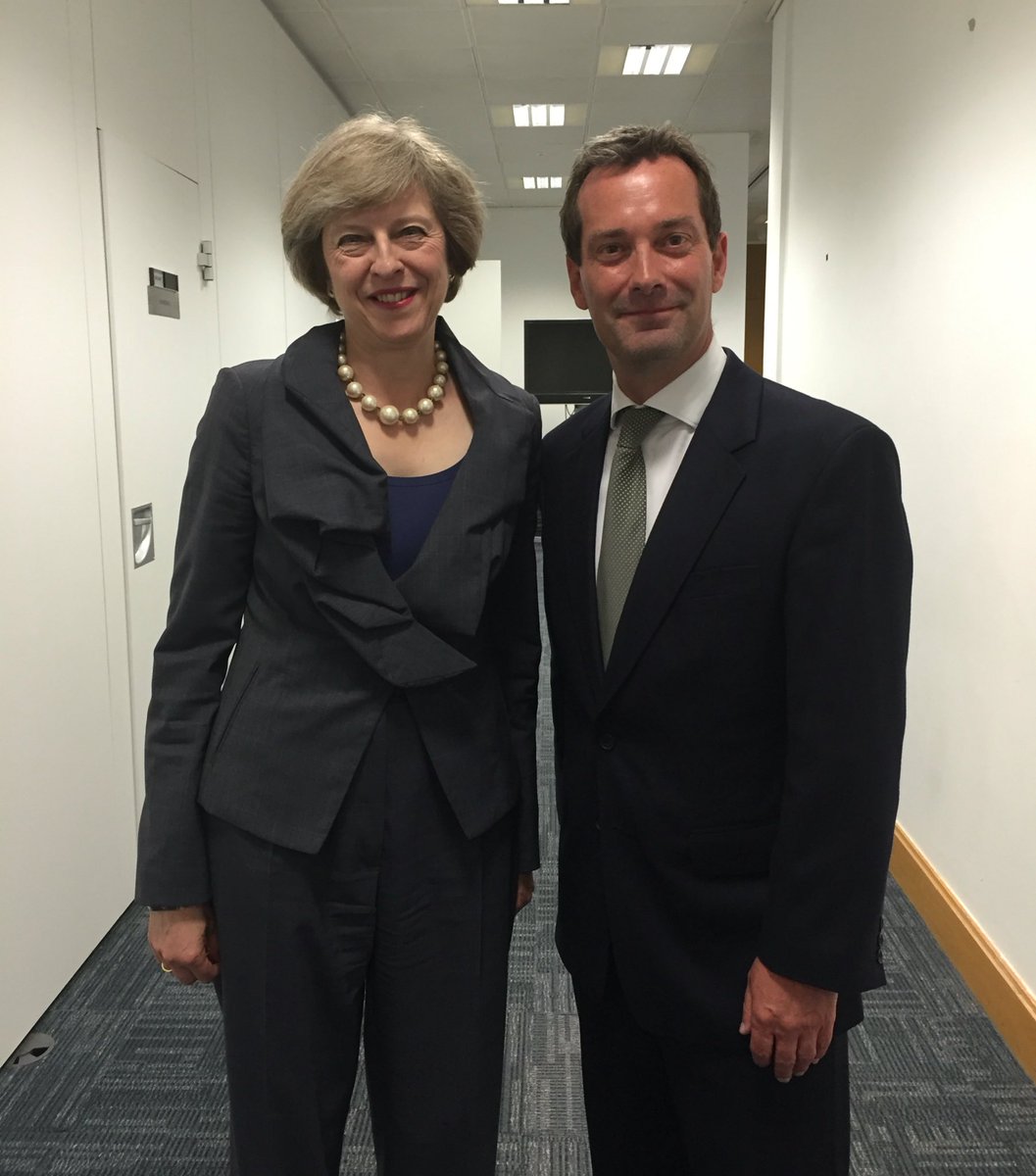 Rob Semple and Theresa May